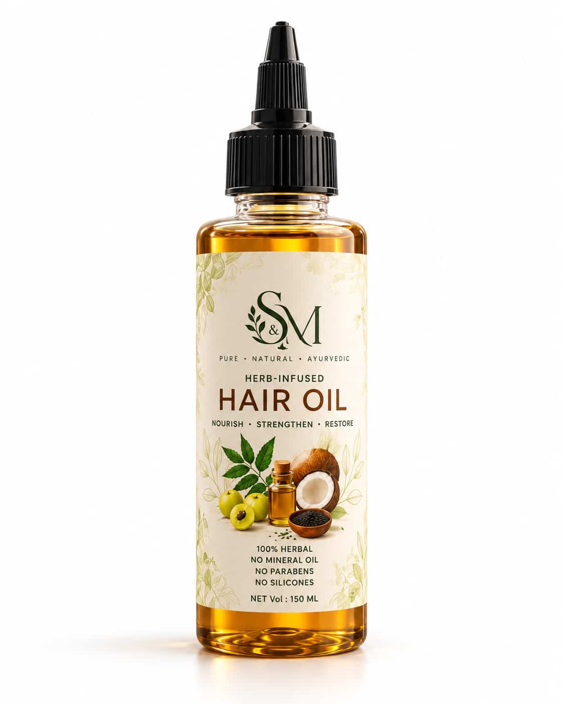 Herb-Infused Hair Oil